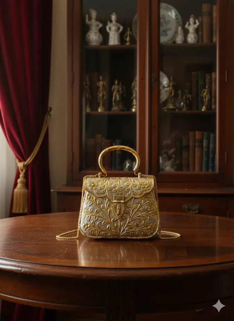 Handcrafted Vintage German Silver Clutch