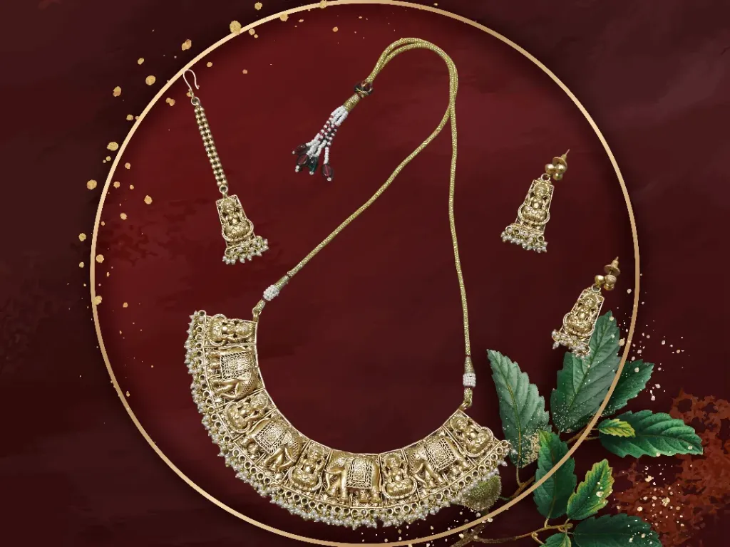 Rajwadi Antique Temple Jewelry Collection