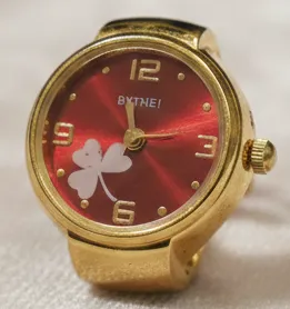 Vintage Gold-Tone Finger Watch