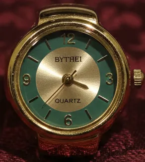 Vintage Gold-Tone Finger Watch