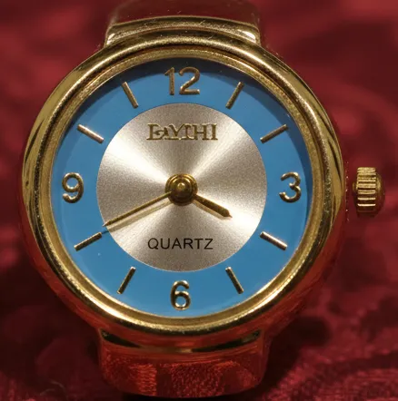 Vintage Gold-Tone Finger Watch