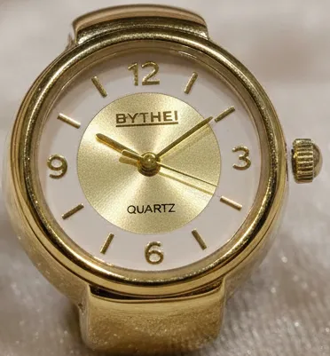 Vintage Gold-Tone Finger Watch