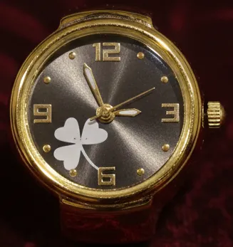 Vintage Gold-Tone Finger Watch