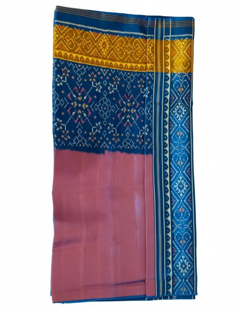 Handcrafted Single Ikat Patan Patola Saree