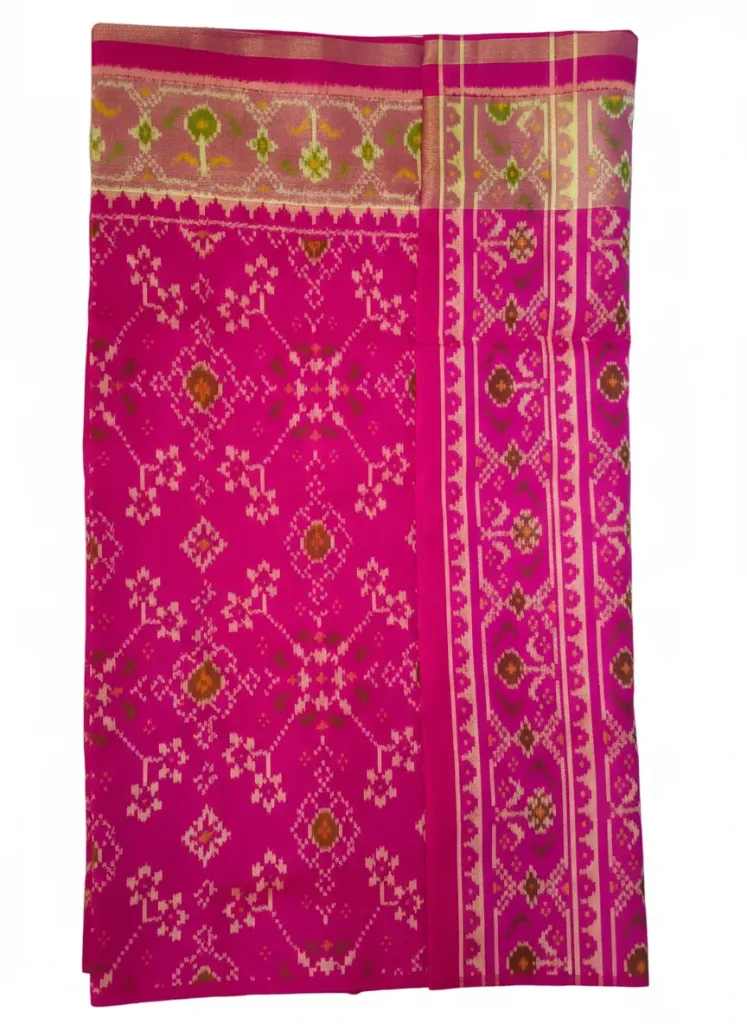 Handcrafted Single Ikat Rajkot Patola Saree