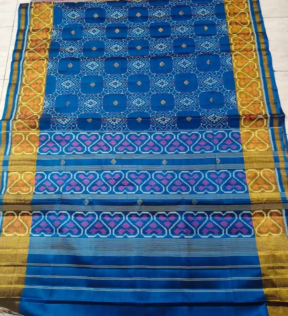 Handcrafted Single Ikat Rajkot Patola Saree