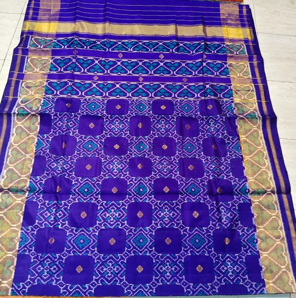 Blue panchanda Rajkot Patola Saree
