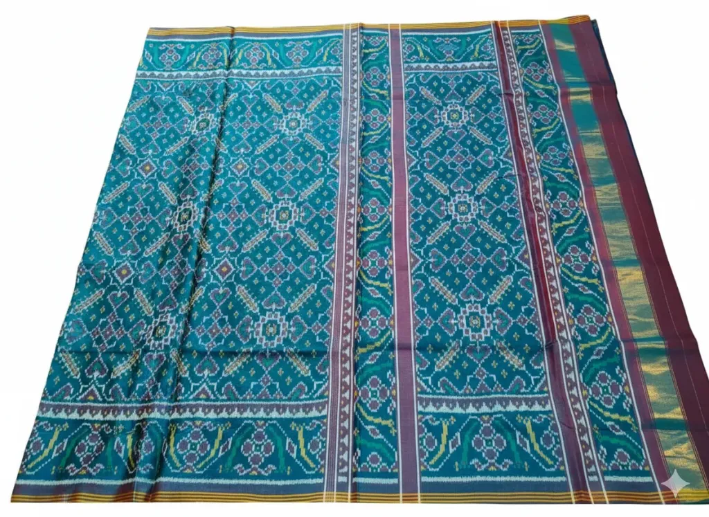 Blue panchanda Patan Patola Saree