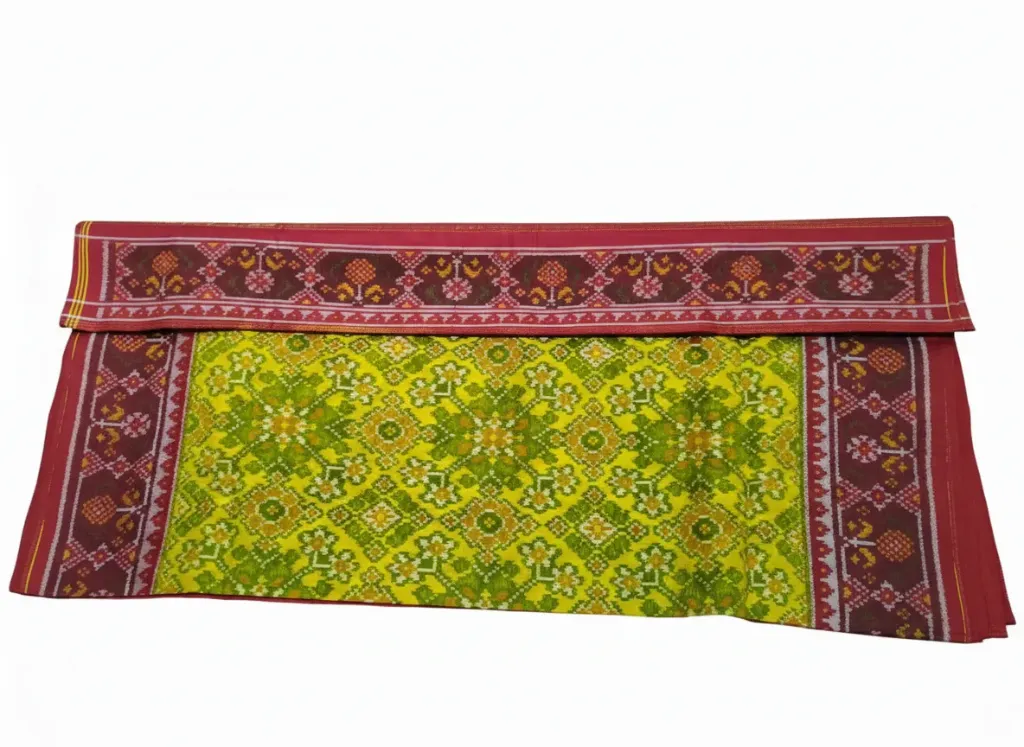 The Azure Botanical Heirloom Patola Saree