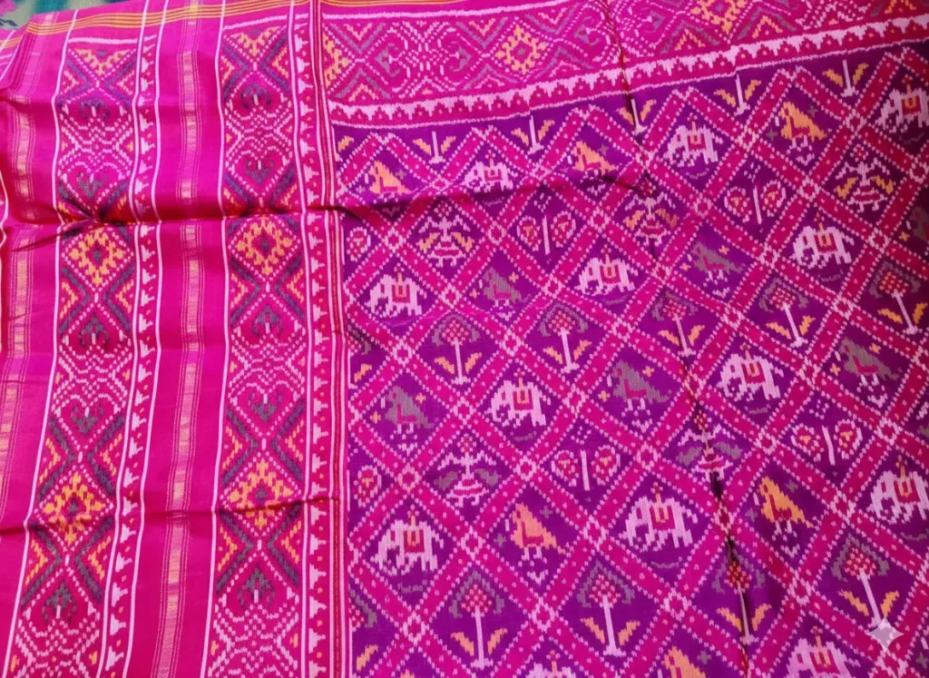 Patan Patola Saree Handcrafted Single Ikat